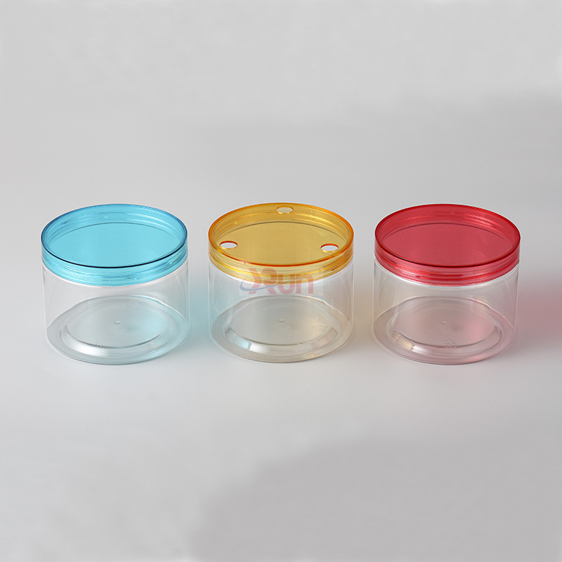 100x75mm 45g emballage cosmétique personnalisé conteneurs de stockage de collations pots de boîtes en plastique PET avec joints de couvercles